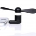 USB-Powered Portable Fan, Portable Cooling Solution, Quiet Fan, Mini Lightning Fan for iPhone 5 / 5c / 5s / 6 / 6 Plus iPad Mini Air